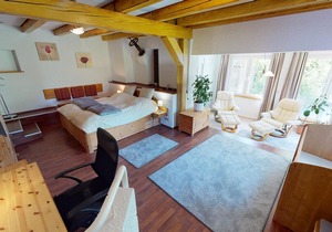 Fewo Nr. 1 in der Wassermühle Lutterbek mit Terrasse, Außenpool, Sauna und Hottube