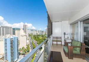 Fully renovated One-Bedroom unit on the 21st Floor overlooking the surrounding Waikiki area!