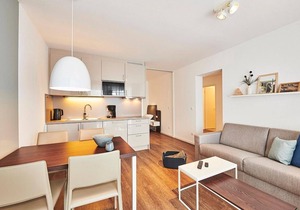 Great apartment close to the beach with two balconies incl. use of swimming pool & sauna