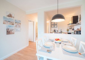 Great apartment on the dike with balcony and private beach chair on the North Sea beach!