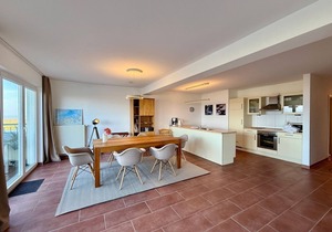 Great penthouse with 54 sqm roof terrace, sea view, sauna and hot tub! -
