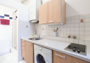Inexpensive, practical 1-room apartment with a great local scene nearby