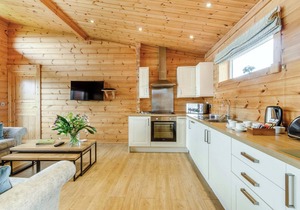 Luxurious and contemporary Finnish log lodge.