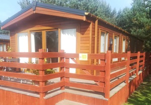 Luxurious lodge with hot tub beautiful surroundings in Northumberland