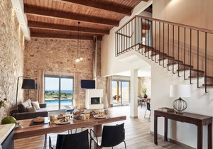 Luxury Rhodes Villa Amina Villa Sea View Private Swimming Pool 4 BDR Kalithea