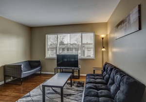 Main Street Luxury One Bedroom Apartment bedroom Downtown Royal Oak
