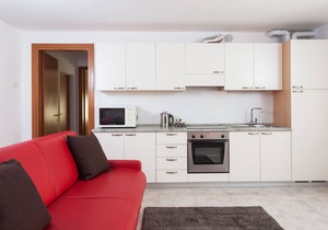 Modern, Centrally Located Apartment "RivApartmentsDowntowN - Love" with a View of the Old Town of Riva del Garda, A/C & Wi-Fi