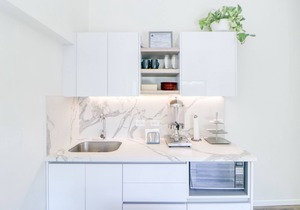 Modern Microtel with High-Speed WiFi, Private W/D, Patio, Lounge, & Kitchenette