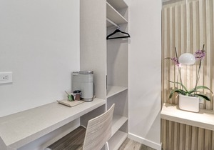 Modern Microtel with High-Speed WiFi, Private W/D, Patio, Lounge, & Kitchenette