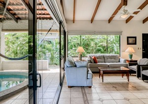 Modern Villa w/ private and shared pools, central AC, & private beach access
