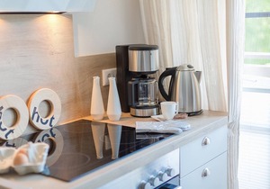 New, bright and friendly beach vacation apartment for up to 6 people with sauna house.