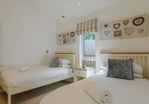 New for 2020. Two bedroom lodge with one master bedroom and one twin room.