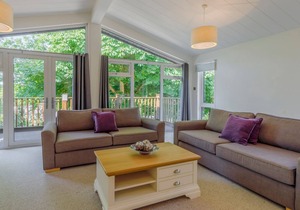 New for 2020. Two bedroom lodge with one master bedroom and one twin room.