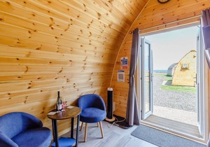 New in 2021. A quirky pod with one double and shower room.