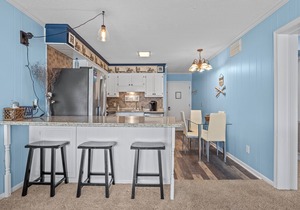 Ocean-view condo with beach access, WiFi, pool, washer/dryer, & AC