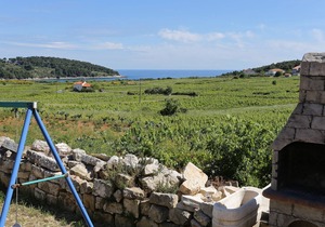 One bedroom apartment with terrace and sea view Lumbarda, Korčula (A-4429-a)