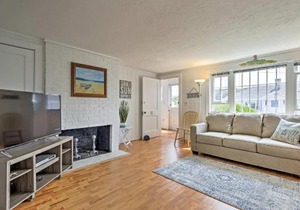 Patio and Walk to Craigville Beach Cape Cod Retreat