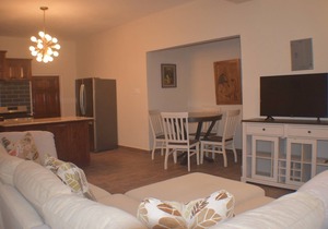 Pool View Two Bedroom Apartment with En-Suite, Open Kitchen and Living Room