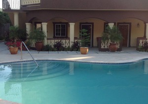 Pool View Two Bedroom Apartment with En-Suite, Open Kitchen and Living Room