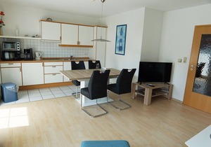 Relaxing at 100%: The ground floor apartment near the spa liegtin the "Cl