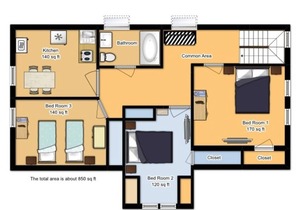 Salem 3rd floor 3BR Apartment