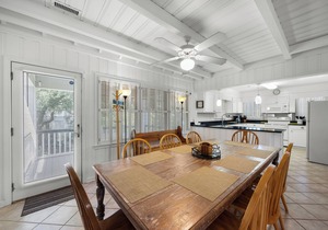 Second row beach house, screened porch with rocking chairs, easy walk to beach