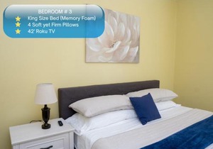 Serene 3BR Apartment 4TVs Free Wi-Fi & Parking -E-