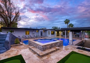 Serene 7BR Oasis: Pool with Tranquil Ambiance