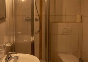 Single room, shower, toilet