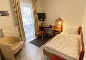 Single Room Shower / WC - Hotel Garni Am Brunnenplatz