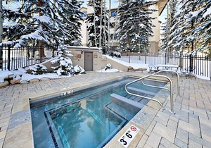 Ski-in/ski-out condo 2 blocks to the village w/hot tub, balcony, creek view