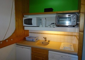 Ski-in/ski-out & foot of the slopes, 16th floor, view valley, tv, 29m², Les Arcs