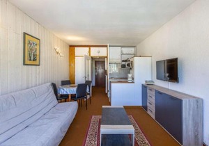 Studio 4 pers, pied des pistes, balcon, kitchenette équipée, Gourette - FR-1-400-46