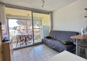 Studio cabine 4 pers, piscine, parking privé, proche plage - Argelès-sur-Mer - FR-1-225-602