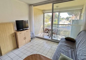 Studio cabine 4 pers, piscine, parking privé, proche plage - Argelès-sur-Mer - FR-1-225-602