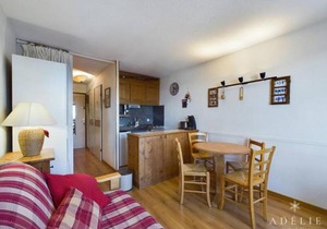 Studio Sud 4 pers, balcon, à 50m des pistes et 200m des commerces, idéal pour familles - FR-1-398-629