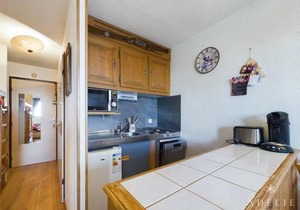 Studio Sud 4 pers, balcon, à 50m des pistes et 200m des commerces, idéal pour familles - FR-1-398-629