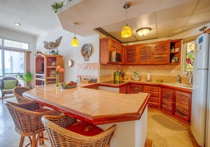 Stunning view of Half Moon Bay in this upscale condo! Pool, AC and WiFi!