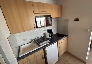 Superb view of the mountains from this one-bedroom apartment in Réallon