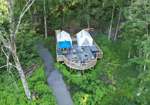 Tentrr Signature Site - R2 at the Tentrr Catskill Retreat - Double Camp with Lake View