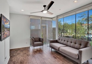 This fully updated, three-story contemporary townhome is the perfect spot for business or a getaway