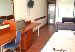 Twin room with sea and Long Beach view terrace