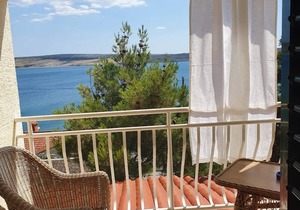 Two bedroom apartment with terrace and sea view Vidalići, Pag (A-9393-a)