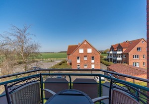 Vacation apartment in a great dyke location on the North Sea with balcony, WiFi and parking space