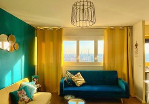 Vue panoramique sur Paris : Sublime appartement au centre de Courbevoie