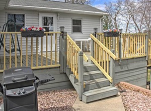 Cozy Balsam Deck Dock Kayaks | Balsam Lake
