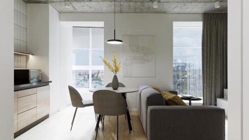 Maliyevtsy Apartment | Апартаменти-студія, дизайнерський ремонт, ЦЕНТР, біля Либідь Плаза