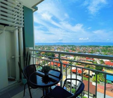 Davao Apartment | 1 BR Condo with balcony in Verdon Parc with Sea View