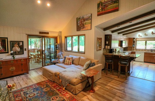 Saratoga Springs House | 1 mile to TRACK and LAKE. Private INDOOR POOL & SPA. Walk to GOLF.