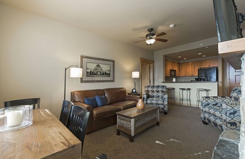 Whitefish Condo | 2 bedroom with incredible views and direct ski in and out! Hot tub/underground parking/gym